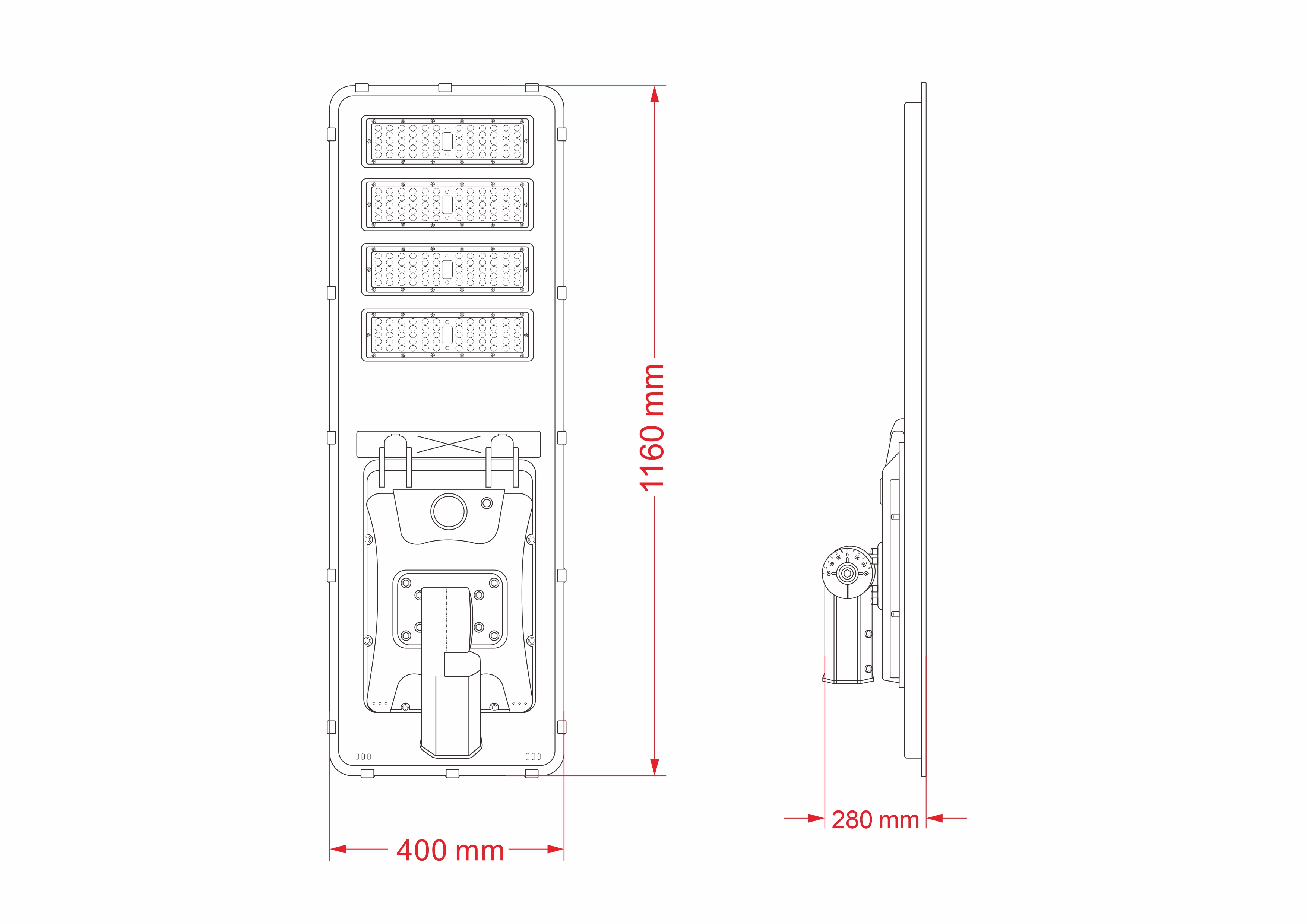 太陽(yáng)能一體化路燈-YN2(圖1)